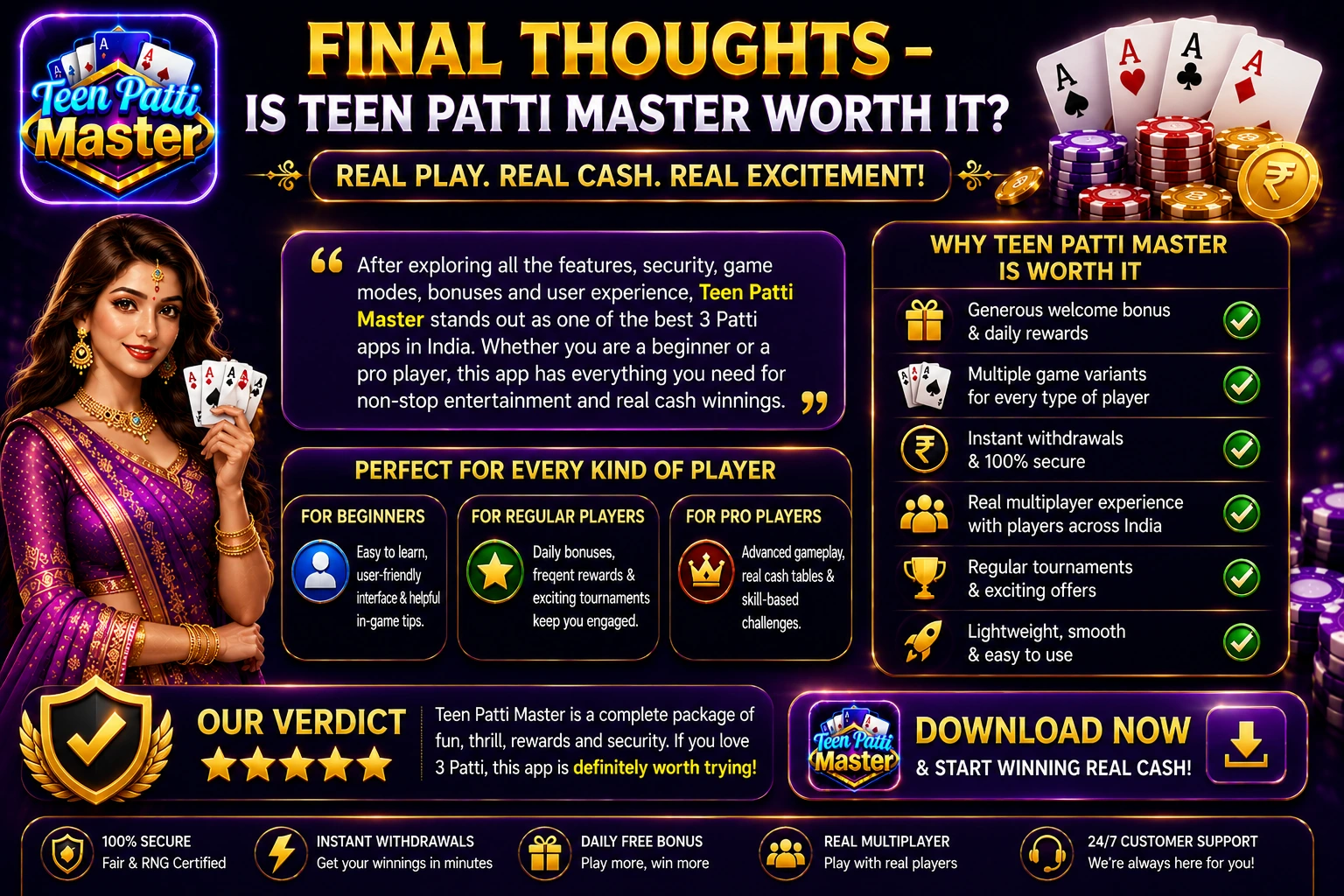 Final thoughts on whether Teen Patti Master is worth it