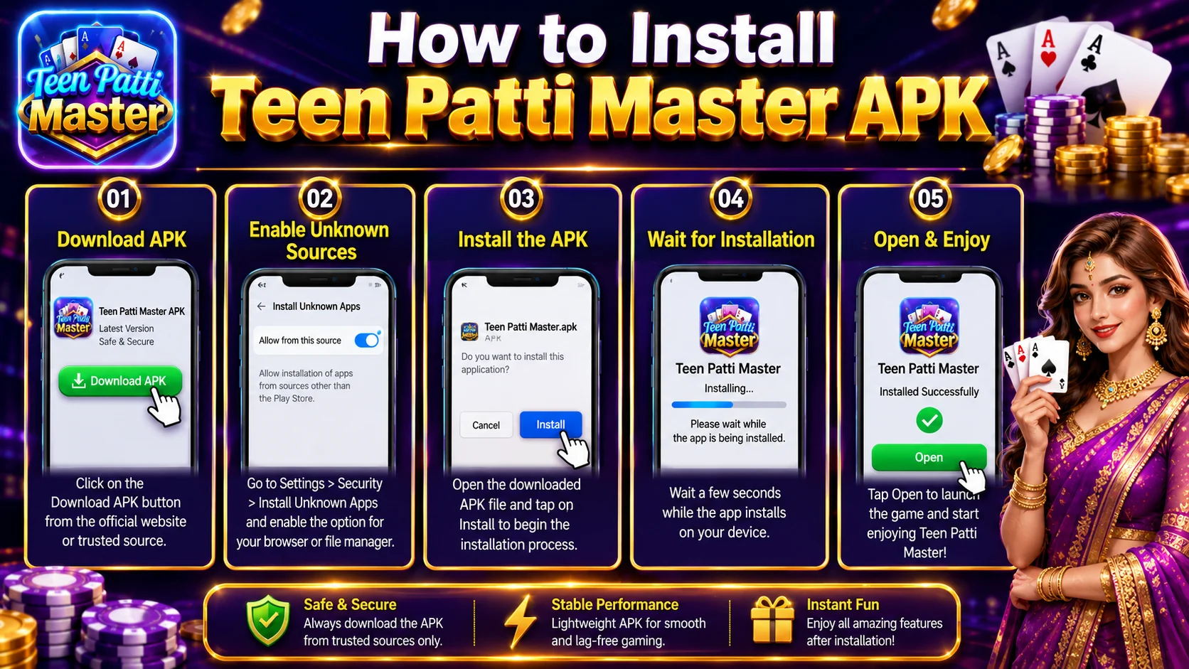 How to Install Teen Patti Master APK on Android