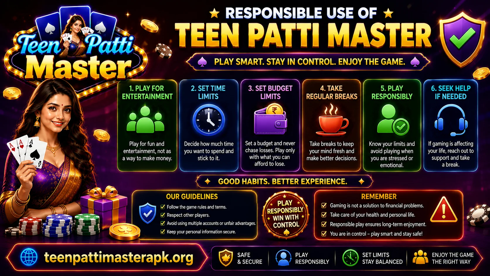 Responsible use of Teen Patti Master with safe and balanced gameplay tips