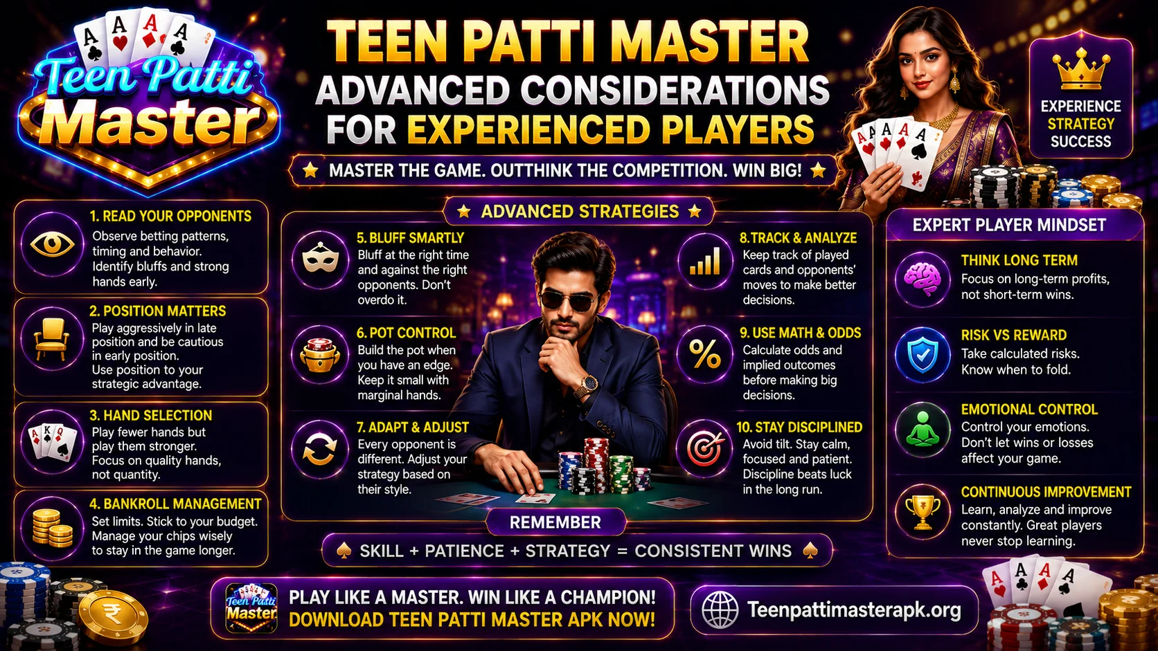 Teen Patti Master advanced strategy tips for experienced players