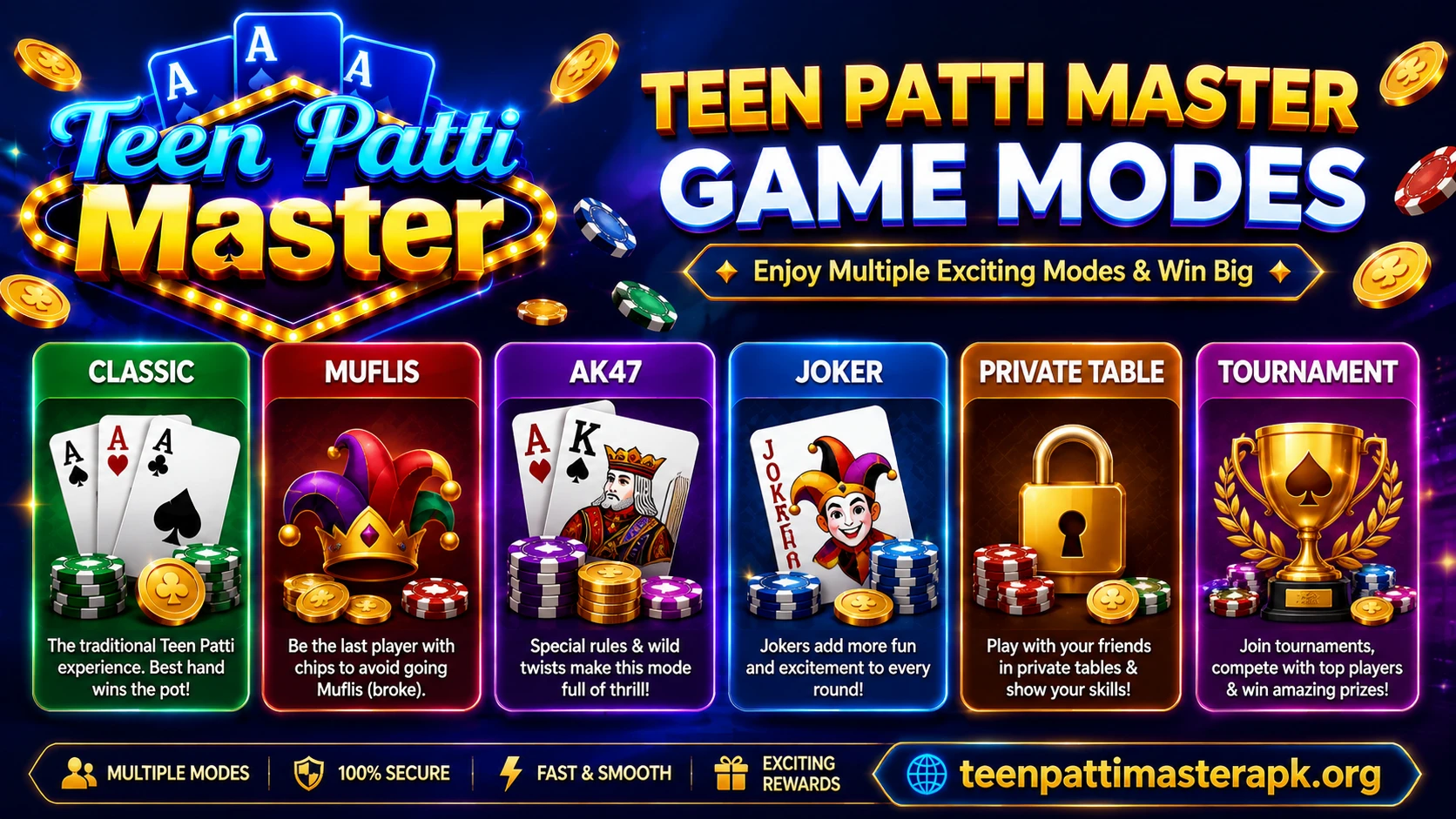 Teen Patti Master Game Modes featuring popular card game modes and gameplay options