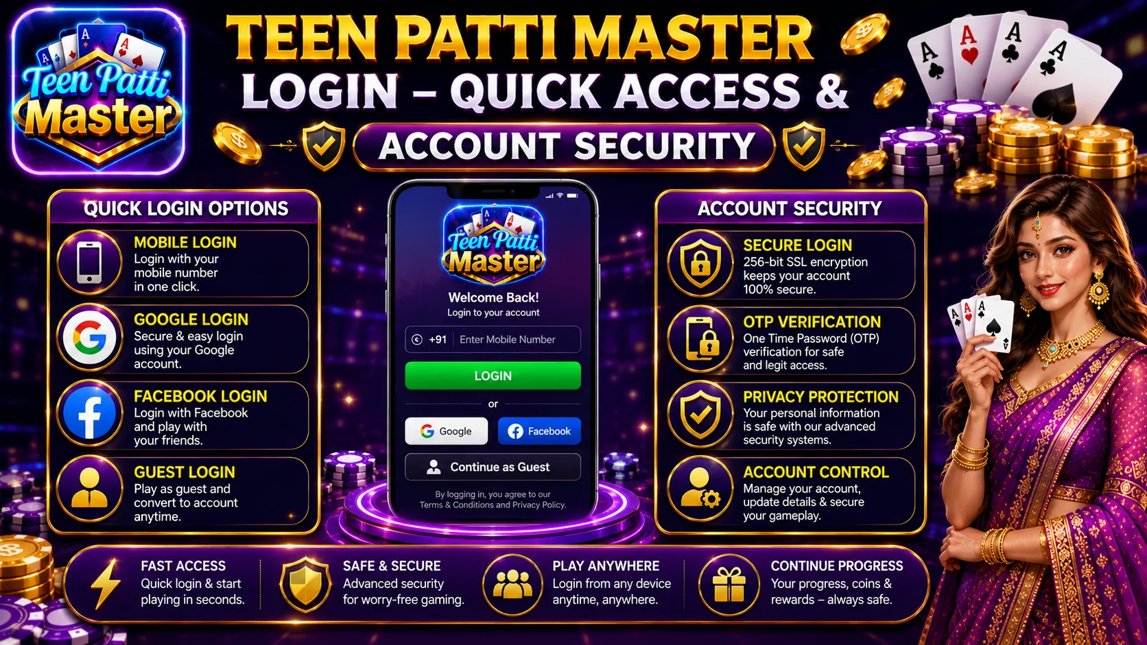 Teen Patti Master Login – quick access and account security