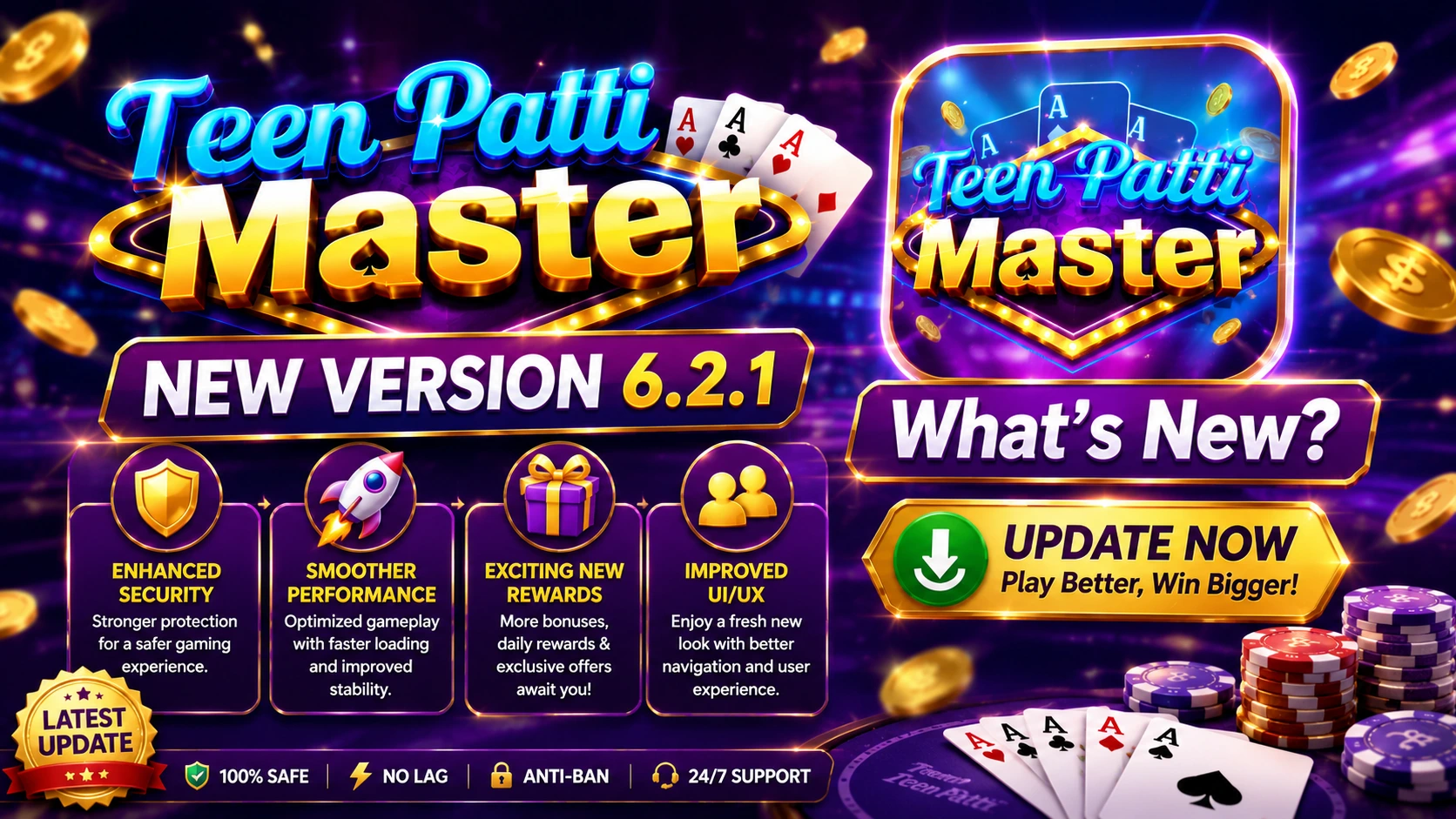 Teen Patti Master New Version online card game with multiplayer tables, rewards, and game features