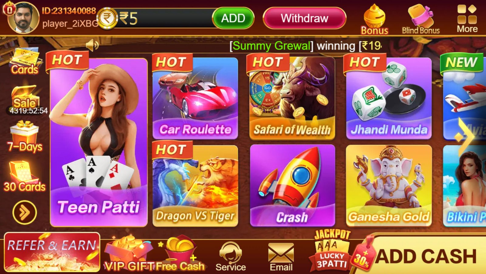 Teen Patti Master APK download guide showing the official app interface with game options and bonus offers