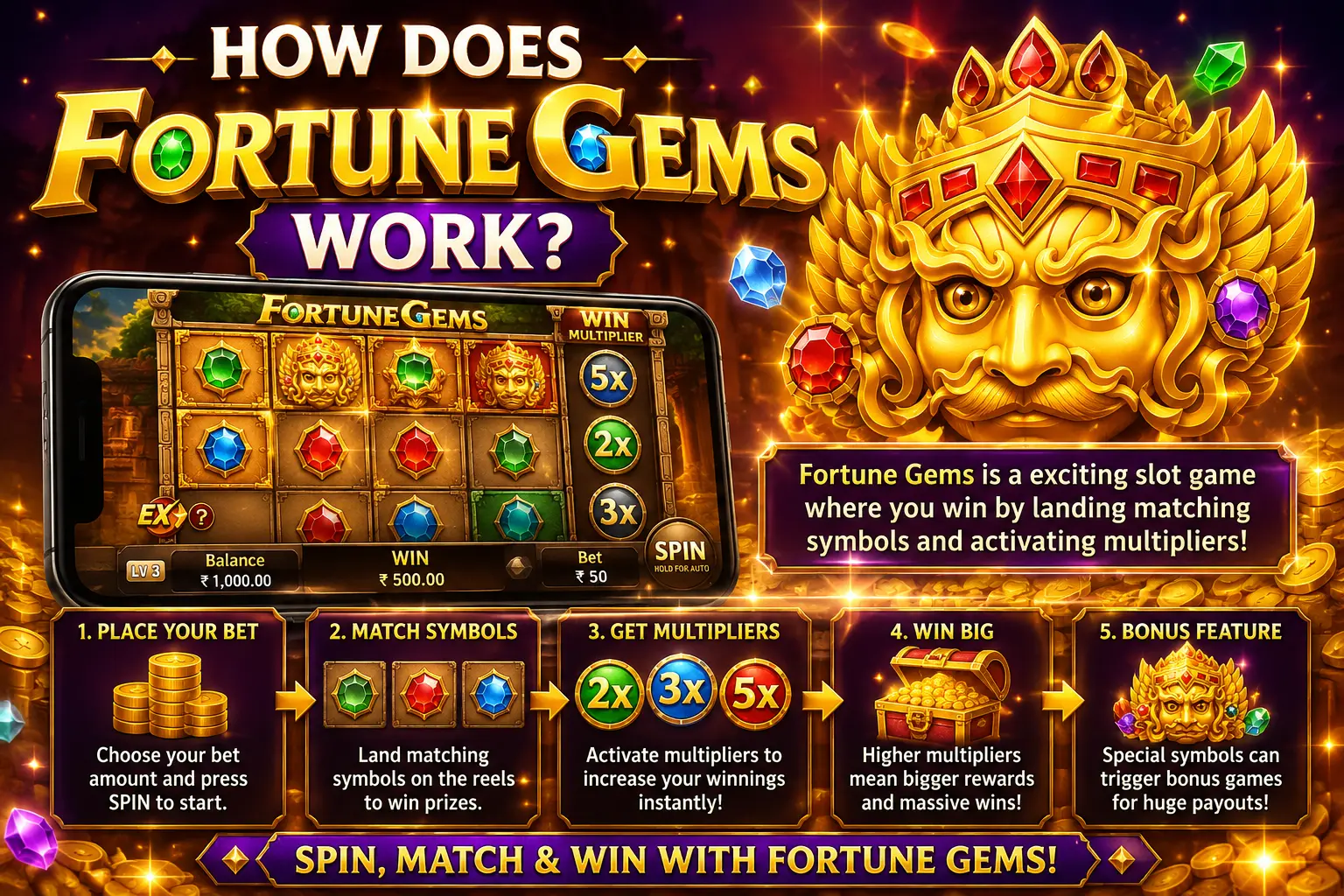 How Does Fortune Gems Work in Teen Patti Master