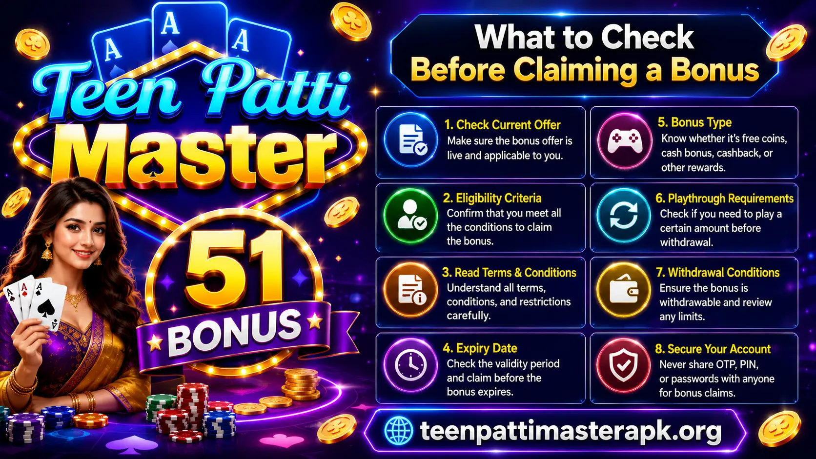 Teen Patti Master before claiming a bonus