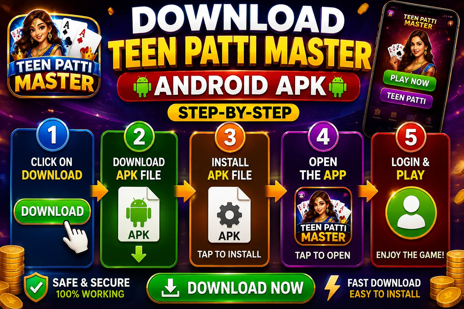 How to Download Teen Patti Master APK on Android